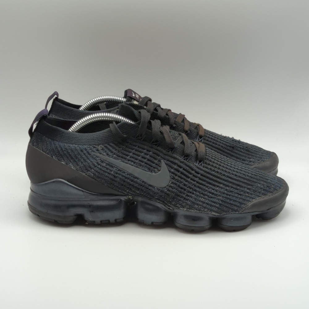 Nike Air VaporMax Flyknit 3 Running Shoes Mens Size 10.5 Black Knit Athletic